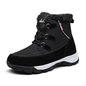 Winter Snow Boots Women Non-slip Ladies Ankle Boots Comfortable Waterproof Hiking Boots Women Lace Up Warm Boots Botas Mujer