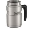 Thermos 16 Oz Vacuum Insulated Desk Mug, Matte Stainless Steel