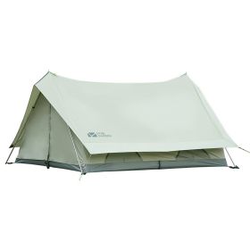 Exquisite Camping Outdoor Family Light Luxury Large Space Camping Cotton Tent (Option: Green-2X3 people)