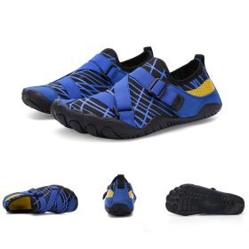 Fitness Yoga Outdoor Large Size Hiking Shoes (Option: A026 blue-47)