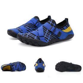 Fitness Yoga Outdoor Large Size Hiking Shoes (Option: A026 blue-47)