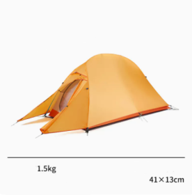 Tent Outdoor Hiking Camping Rain Proof (Option: Single bee Wax Orange)