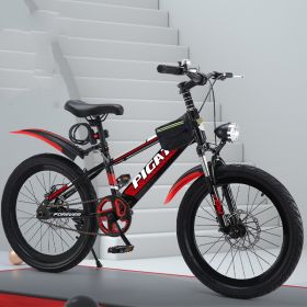 Single Pupil Shock Absorbing Variable Speed Mountain Bike (Option: Red-1 Style-20inch)