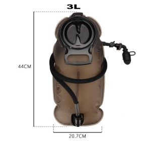 TPU Outdoor Drinking Bag Water Capsule Inner Bladder Riding Mountaineering Portable Folding (Option: Coffee-3.0L)