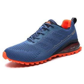 Hiking Shoes Men Trekking Mountain Climbing Boots Backpacking Non-slip Trail Hiking Sneakers Men's Amped Hiking Boots for Male (Color: Blue)