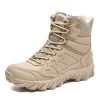 Outdoor Men Hiking Shoes Waterproof Breathable Tactical Combat Army Boots Desert Training Sneakers Anti-Slip Mens Military Boots