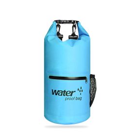 Swimming PVC Clip Mesh Cloth Waterproof Bag (Option: Blue-10L)