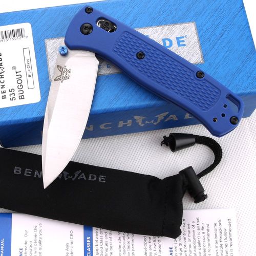 Blue And Black Handle Butterfly 535 Folding Knife