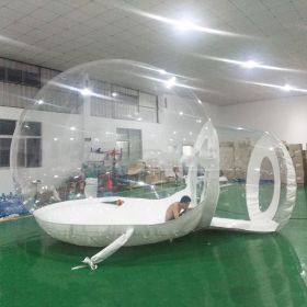 Outdoor Large Inflatable PVC Transparent Tent (Option: White-Diameter 5M-EU)