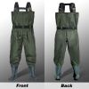 BELLE DURA Fishing Waders Chest Waterproof Light Weight Nylon Bootfoot Waders for Men Women with Boots