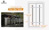 Trustmade Triangle Aluminium Black Hard Shell Grey Rooftop Tent with Roof Rack Scout Plus Series