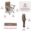 Oversized Folding Camping Chair, Heavy Duty Supports 300 LBS, Portable Chairs For Outdoor Lawn Beach Camp Picnic