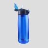 Portable Water Filter Bottle BPA Free Water Purifier with Intergrated Filter Straw for Outdoor Camping Hiking