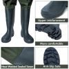 BELLE DURA Fishing Waders Chest Waterproof Light Weight Nylon Bootfoot Waders for Men Women with Boots