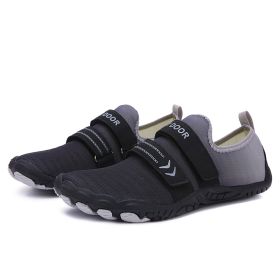 Fitness Yoga Outdoor Large Size Hiking Shoes (Option: A05 black-47)