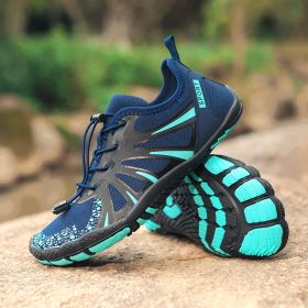 Men's And Women's Outdoor Breathable Quick-drying Shoes Waterproof Beach (Option: 2026 Dark Blue-42)